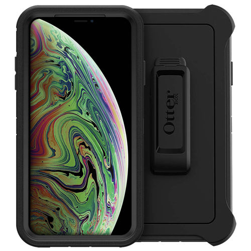 OtterBox Defender Shockproof Case & Belt Clip for Apple iPhone Xs Max - Black